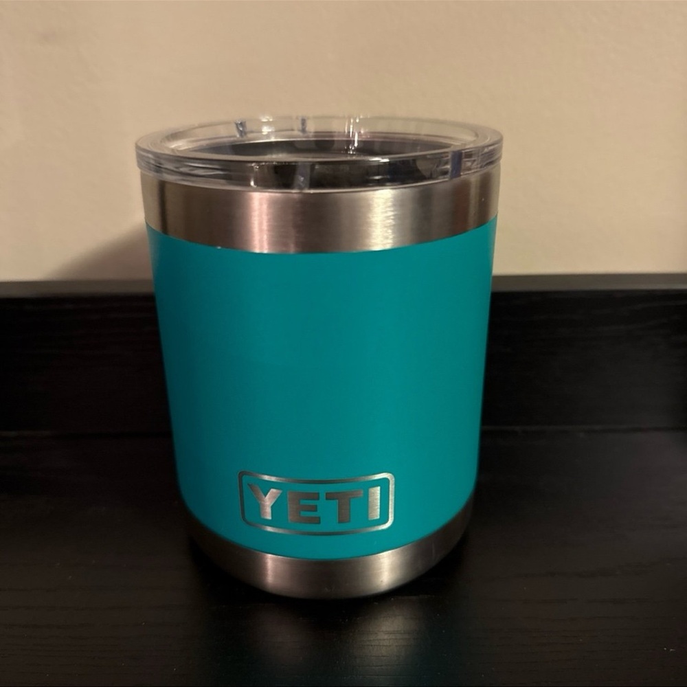 Yeti 10oz lowball aquifer blue